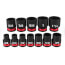 SHOCKWAVE Impact Duty 1/2" Drive SAE Standard 6 Point Socket Set (12 Piece)