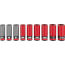 SHOCKWAVE Impact Duty 1/2" Drive SAE & Metric Lug Nut Wheel Socket Set (9 Piece)
