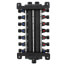 3/8", 14 Port Zero Lead PEX Press Polymer MANABLOC (6 hot, 8 cold)