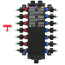 3/8", 14 Port Zero Lead PEX Press Polymer MANABLOC (6 hot, 8 cold)