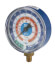 Blue Single Test Compound Gauge with 1/4" Female Quick Coupler (R-22/404A/410A), 1/8" FNPT