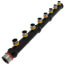 1" x 1/2" PEX Press Plastic Closed Manifold (8 Outlets)