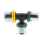 1/2" x 3/8" x 3/8" PEX Press PureFlow Polymer Tee