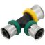 1/2" x 3/8" x 3/8" PEX Press PureFlow Polymer Tee