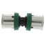 3/8" PEX Press PureFlow Polymer Coupling (Lead Free)