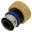 3/4" PEX Press x 1" MANABLOC Supply Adapter (Lead Free)
