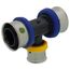 3/4" x 3/4" x 1/2" PEX Press PureFlow Polymer Tee