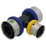 3/4" x 3/4" x 1/2" PEX Press PureFlow Polymer Tee
