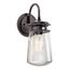 Lyndon 15" 1 Light Wall Light Clear Seeded Glass (Architectural Bronze)