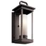 South Hope 17.75" 1 Light Outdoor Wall Light w/ Satin Etched Cased Opal Glass in Rubbed Bronze