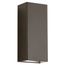 Walden 12" LED Outdoor Wall Light w/ Clear Tempered Glass w/ Inside Etch (Architectural Bronze)
