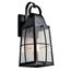 Tolerand 17.75" 1 Light Outdoor Wall Light w/ Clear Seeded Glass (Textured (Black)
