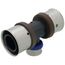 1-1/4" x 1-1/4" x 3/4" PEX Press PureFlow Polymer Tee