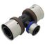 1-1/4" x 1-1/4" x 3/4" PEX Press PureFlow Polymer Tee