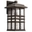 Beacon Square 17.5" 1 Light Outdoor Wall Light w/ Clear Hammered Glass (Olde Bronze)