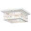Beacon Square Climates 2 Light Flush Mount (White)