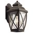 Tangier 13.5" 1 Light Outdoor Wall Light w/ Clear Seeded Glass (Olde Bronze)