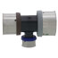 1-1/2" x 1-1/4" x 3/4" PEX Press PureFlow Polymer Tee
