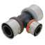 1-1/2" x 1-1/4" x 1" PEX Press PureFlow Polymer Tee