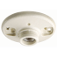 Keyless Incandescent Lampholder, Medium Base, 4 Terminal Screws - White (660W)