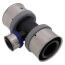 1-1/2" x 1-1/2" x 3/4" PEX Press PureFlow Polymer Tee