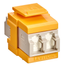 Quickport, Duplex Lc Adapter, Shuttered, Mm, Zirconia Ceramic Sleeve, Beige/yellow