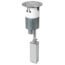 4" Evolution Poke-Thru Device, Pre-Wired Dual Service, 2 Outlets (Brushed Aluminum)