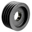 4 Groove Cast Iron B5V Sheave, 7.28" OD