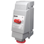 60A 480V IEC 309-1 & 309-2, 2P 3W Mechanical Interlock Pin & Sleeve Receptacle, Non-Fused (Red)