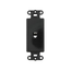 Decora Insert, 6p4c, Screw Terminals (Black)