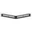 Angled Quickport, Patch Panel, 24"port, 1RU (Black)