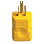 15A, 125V NEMA 5-15P, 2P, 3W, Plug, Straight Blade, Grounding, Python (Yellow)