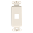 Quickport, Decora Insert, 1-port (Light Almond)