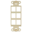 Quickport, Decora Insert, 6-port (Ivory)