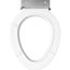 Elongated Medic-Aid Plastic Toilet Seat w/ 4" Lift Spacer, STA-TITE (White)