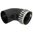 4" PolyPro 90° Black UV Resistant Elbow w/ LB2