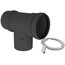 4" PolyPro Black UV Resistant Tee w/ LB2