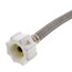 12" Click Seal Braided Hose Universal Toilet Connector (3/8", 7/16", 1/2" Comp) and (1/2 FIP) x 7/8" Ballcock