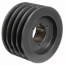 4 Groove Gripbelt Split Taper Sheave, A, AX, B, and BX Belt, 7.75" OD