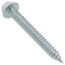 8 x 1-1/2 Taper Point Sheet Metal Screws with White Heads (Pack of 250)