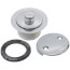 Push Pull Bath Waste Kit, Tubular Plastic PVC (Brushed Nickel)