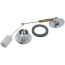 500 Quick Adjust 14.5" Tubular Plastic Bath Waste Trip Lever Kit (Chrome Plated)