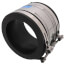 4" x 4" Flexible Strong Back PVC Shielded Coupling (Clay to Cast Iron, PVC, Copper, Steel or Lead)