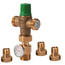 1/2" NPT Union 5002 Mixing Valve w/ Gauge (Low Lead)