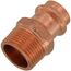 3/4" Press x 1" Male Copper Adapter