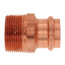 1" Press x 1-1/4" Male Copper Adapter