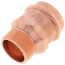 2" Press x 1-1/2" Male Copper Adapter