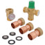 1" Sweat Union 5004 Mixing Valve w/ Gauge (Low Lead)