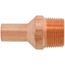1/2" FTG Press x 3/4" Male Copper Street Adapter