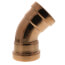 2-1/2" Press Copper 45° Elbow